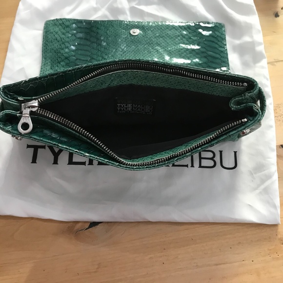 TYLIE MALIBU PYTHON RUNAWAY BAG/CLUTCH/NEW/VINTAGE - Picture 4 of 4